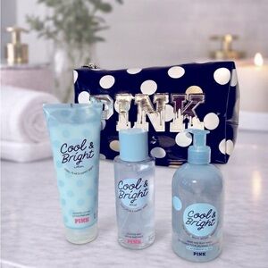 Pink Cool & Bright Scrub Body Care+Cosmetics Bag